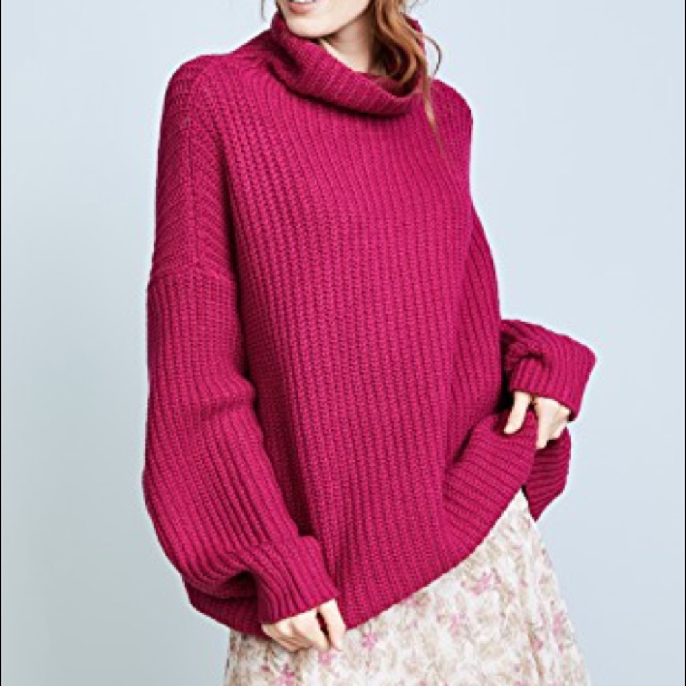 Free People Swim Too Deep Oversized Pullover S